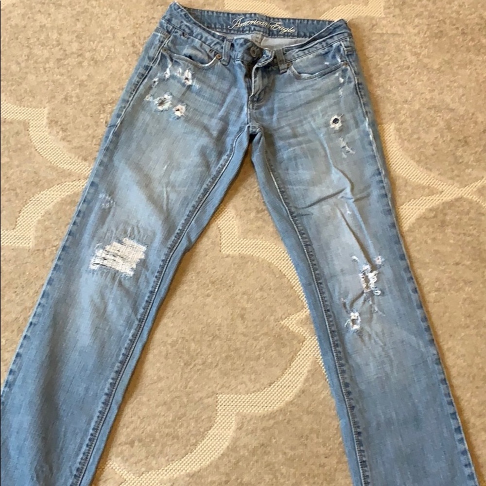 vintage american eagle light wash jeans